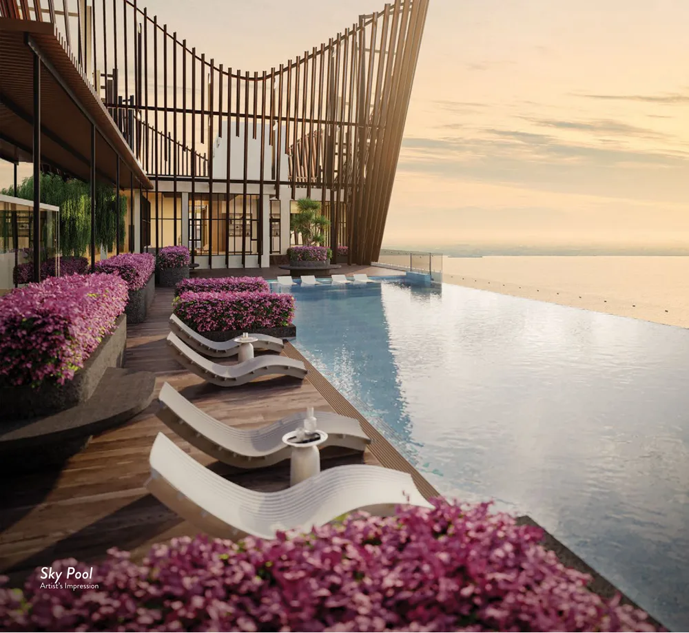 Crown Penang forty-one-storey tower on the Seri Tanjung Pinang waterfront facing the Andaman Sea